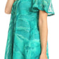 Sakkas Filipa Womens Cold Shoulder Top Blouse Tie-dye with Corset and Embroidery