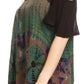 Sakkas Luz Womens Cold Shoulder Bohemian Ethnic Style Blouse Top Tie Dye Flare