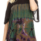 Sakkas Luz Womens Cold Shoulder Bohemian Ethnic Style Blouse Top Tie Dye Flare