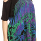Sakkas Luz Womens Cold Shoulder Bohemian Ethnic Style Blouse Top Tie Dye Flare