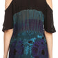 Sakkas Luz Womens Cold Shoulder Bohemian Ethnic Style Blouse Top Tie Dye Flare