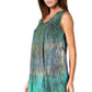 Sakkas Isabela Womens Everyday Summer Sleeveless Tank Top Tie-dye & Block Print
