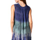 Sakkas Isabela Womens Everyday Summer Sleeveless Tank Top Tie-dye & Block Print