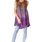 Sakkas Isabela Womens Everyday Summer Sleeveless Tank Top Tie-dye & Block Print