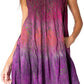 Sakkas Isabela Womens Everyday Summer Sleeveless Tank Top Tie-dye & Block Print