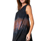 Sakkas Isabela Womens Everyday Summer Sleeveless Tank Top Tie-dye & Block Print