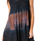 Sakkas Isabela Womens Everyday Summer Sleeveless Tank Top Tie-dye & Block Print