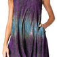 Sakkas Isabela Womens Everyday Summer Sleeveless Tank Top Tie-dye & Block Print