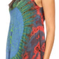 Sakkas Natalia Womens Summer Sleeveless Tie Dye Flare Tank Top Tunic Blouse