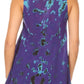 Sakkas Natalia Womens Summer Sleeveless Tie Dye Flare Tank Top Tunic Blouse