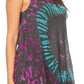 Sakkas Natalia Womens Summer Sleeveless Tie Dye Flare Tank Top Tunic Blouse