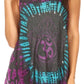 Sakkas Natalia Womens Summer Sleeveless Tie Dye Flare Tank Top Tunic Blouse