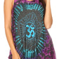 Sakkas Natalia Womens Summer Sleeveless Tie Dye Flare Tank Top Tunic Blouse