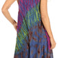 Sakkas Natalia Womens Summer Sleeveless Tie Dye Flare Tank Top Tunic Blouse