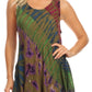 Sakkas Natalia Womens Summer Sleeveless Tie Dye Flare Tank Top Tunic Blouse