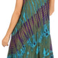 Sakkas Natalia Womens Summer Sleeveless Tie Dye Flare Tank Top Tunic Blouse