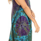 Sakkas Natalia Womens Summer Sleeveless Tie Dye Flare Tank Top Tunic Blouse