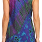Sakkas Natalia Womens Summer Sleeveless Tie Dye Flare Tank Top Tunic Blouse