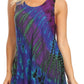 Sakkas Natalia Womens Summer Sleeveless Tie Dye Flare Tank Top Tunic Blouse