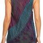 Sakkas Natalia Womens Summer Sleeveless Tie Dye Flare Tank Top Tunic Blouse