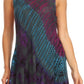 Sakkas Natalia Womens Summer Sleeveless Tie Dye Flare Tank Top Tunic Blouse