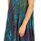 Sakkas Natalia Womens Summer Sleeveless Tie Dye Flare Tank Top Tunic Blouse