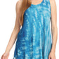 Sakkas Saba Womens Summer Casual Everyday Tie-dye Tunic Tank Top Light and Soft