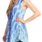 Sakkas Saba Womens Summer Casual Everyday Tie-dye Tunic Tank Top Light and Soft