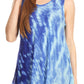 Sakkas Saba Womens Summer Casual Everyday Tie-dye Tunic Tank Top Light and Soft