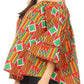 Sakkas Oni Women's Off the Shoulder African Ankara Wax Print Blouse Top Oversize