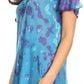 Sakkas Allegra Women's Short Sleeve Loose Fit Casual Tie Dye Blouse Tunic Shirt