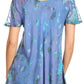 Sakkas Allegra Women's Short Sleeve Loose Fit Casual Tie Dye Blouse Tunic Shirt