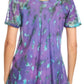 Sakkas Allegra Women's Short Sleeve Loose Fit Casual Tie Dye Blouse Tunic Shirt