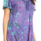 Sakkas Allegra Women's Short Sleeve Loose Fit Casual Tie Dye Blouse Tunic Shirt