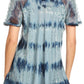 Sakkas Allegra Women's Short Sleeve Loose Fit Casual Tie Dye Blouse Tunic Shirt