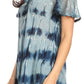 Sakkas Allegra Women's Short Sleeve Loose Fit Casual Tie Dye Blouse Tunic Shirt
