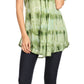 Sakkas Allegra Women's Short Sleeve Loose Fit Casual Tie Dye Blouse Tunic Shirt