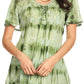 Sakkas Allegra Women's Short Sleeve Loose Fit Casual Tie Dye Blouse Tunic Shirt