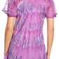 Sakkas Allegra Women's Short Sleeve Loose Fit Casual Tie Dye Blouse Tunic Shirt