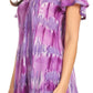 Sakkas Allegra Women's Short Sleeve Loose Fit Casual Tie Dye Blouse Tunic Shirt