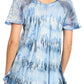 Sakkas Allegra Women's Short Sleeve Loose Fit Casual Tie Dye Blouse Tunic Shirt