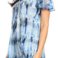 Sakkas Allegra Women's Short Sleeve Loose Fit Casual Tie Dye Blouse Tunic Shirt