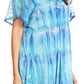 Sakkas Allegra Women's Short Sleeve Loose Fit Casual Tie Dye Blouse Tunic Shirt