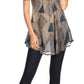 Sakkas Allegra Women's Short Sleeve Loose Fit Casual Tie Dye Blouse Tunic Shirt