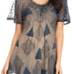 Sakkas Allegra Women's Short Sleeve Loose Fit Casual Tie Dye Blouse Tunic Shirt