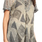 Sakkas Allegra Women's Short Sleeve Loose Fit Casual Tie Dye Blouse Tunic Shirt