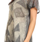 Sakkas Allegra Women's Short Sleeve Loose Fit Casual Tie Dye Blouse Tunic Shirt