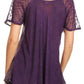 Sakkas Allegra Women's Short Sleeve Loose Fit Casual Tie Dye Blouse Tunic Shirt