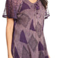 Sakkas Allegra Women's Short Sleeve Loose Fit Casual Tie Dye Blouse Tunic Shirt