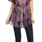 Sakkas Allegra Women's Short Sleeve Loose Fit Casual Tie Dye Blouse Tunic Shirt